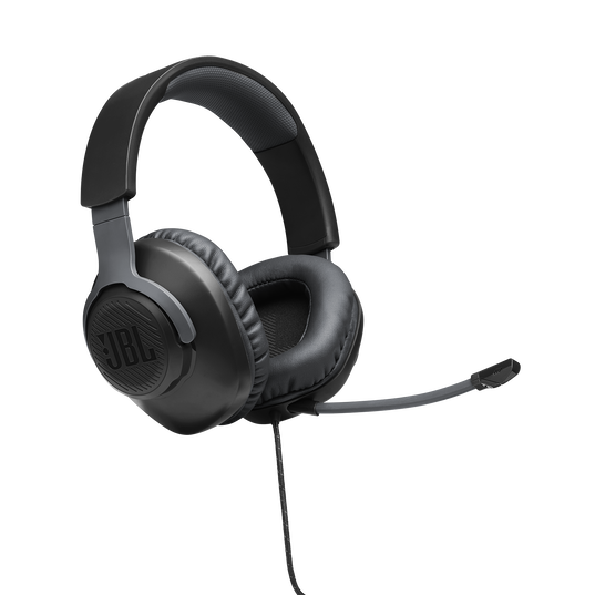 JBL Quantum 100 - Black - Wired over-ear gaming headset with flip-up mic - Detailshot 8